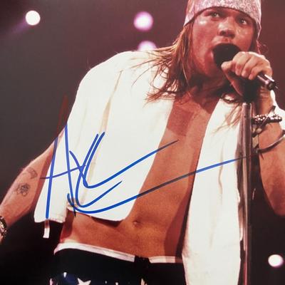 Guns N' Roses Axl Rose signed photo
