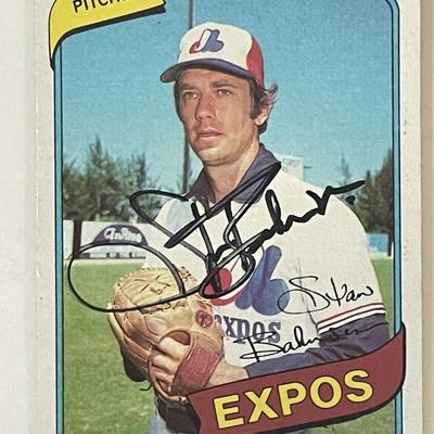 Montreal Expos Stan Bahnsen 1980 Topps #653 signed trading card