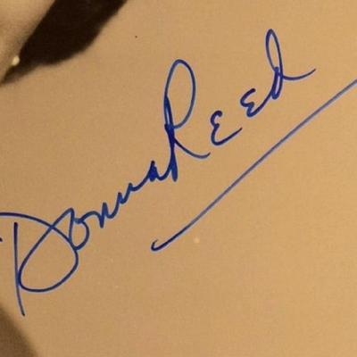Donna Reed signed portrait photo 