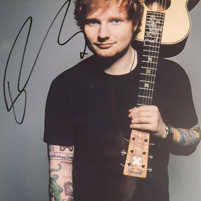 Ed Sheeran signed photo