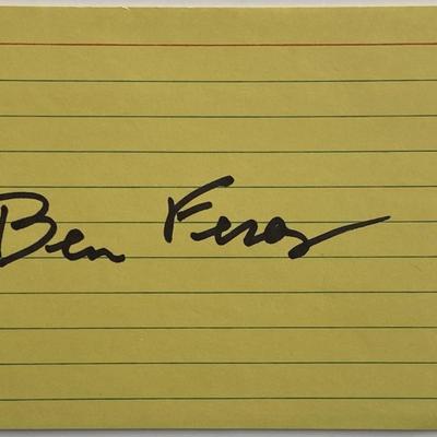 Benjamin Ferencz
original signature 