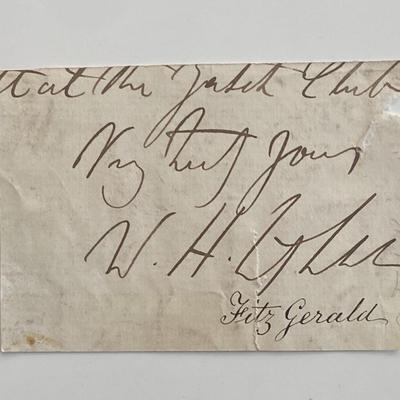 Vintage original signature 