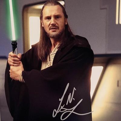 Star Wars Liam Neeson signed photo
