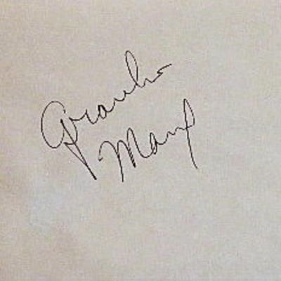 Groucho Marx signature slip