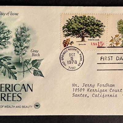 American Trees First Day Cover