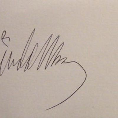 Linda McCartney signature slip