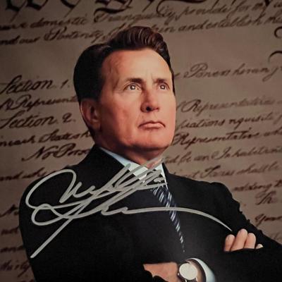 West Wing Martin Sheen signed photo