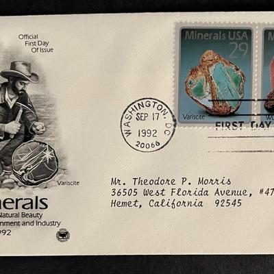 Minerals First Day Cover