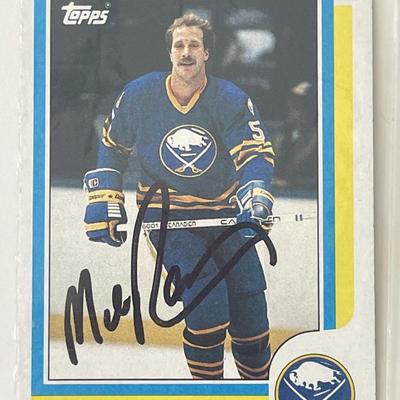 Buffalo Sabres Mike Ramsey 1986 Topps #115 signed trading card