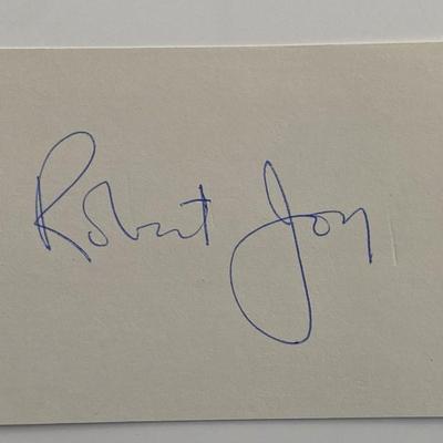 Robert Joy original signature 