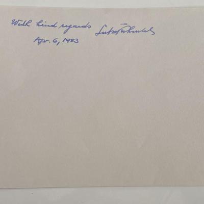 original signature 