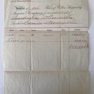 Vintage signed invoice 