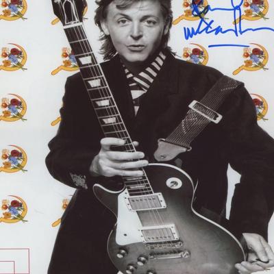Paul McCartney signed photo