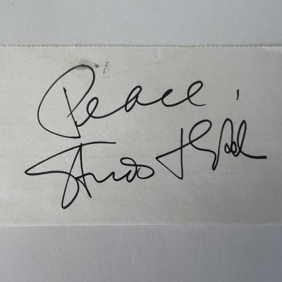 Studs Terkel original signature 