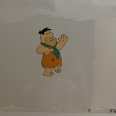 The Flintstones hand painted Fred sericel