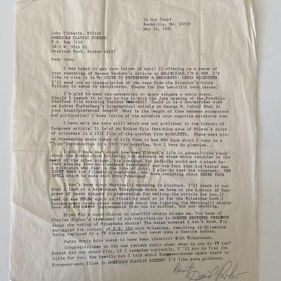 David Parker signed document 