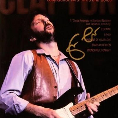 Eric Clapton signed music book