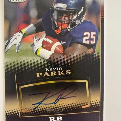 Kevin Parks signed autograph card