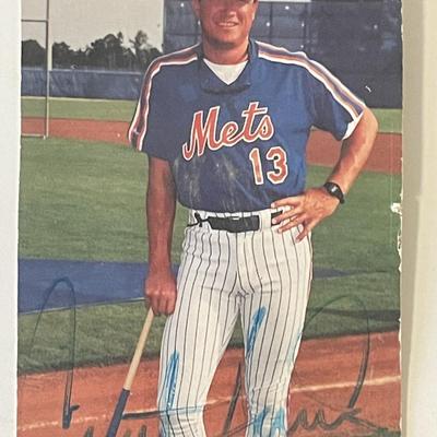New York Mets Clint Hurdle signed photo