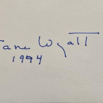 Star Trek Jane Wyatt original signature 