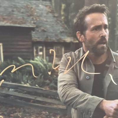 Adam Project Ryan Reynolds signed photo