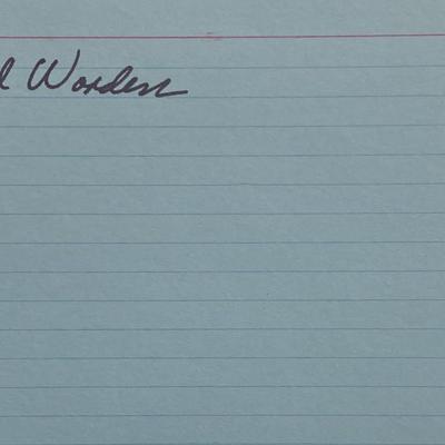 Apollo 15 Alfred Worden original signature