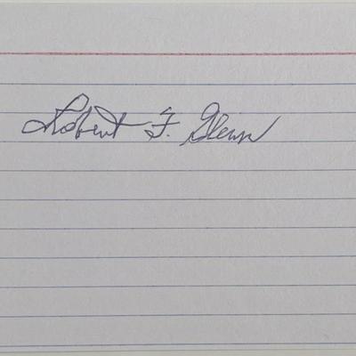 Robert F Glenn original signature 