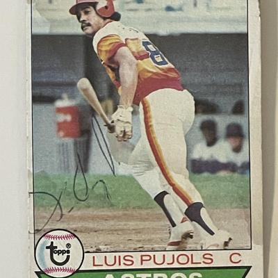 Houston Astros Luis Pujols 1979 Topps #139 signed trading card