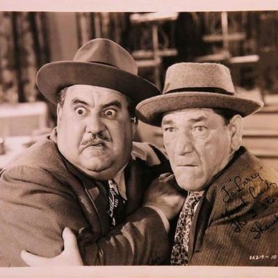Shemp Howard signed portrait photo 