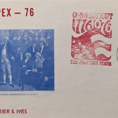 Manpex - 76 Currier and Ives George Washington First Day Cover