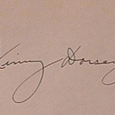 Jimmy Dorsey signature slip 