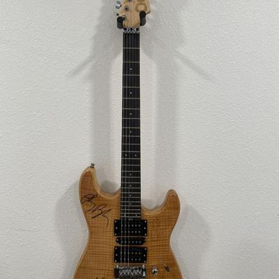 Fleetwood Mac band signed guitar 