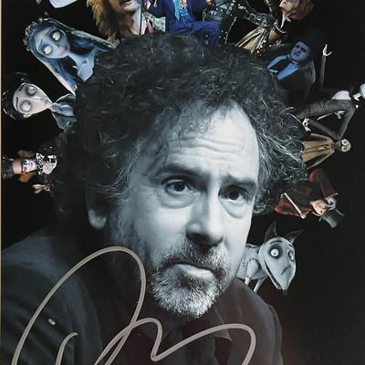 Beetlejuice Tim Burton signed photo
