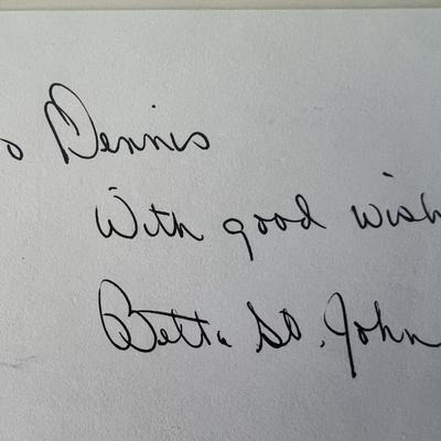 Betta St. John original signature 