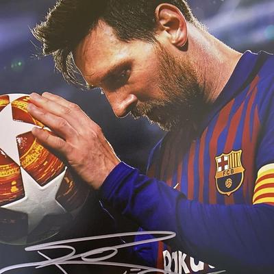 FC Barcelona Lionel Messi signed photo