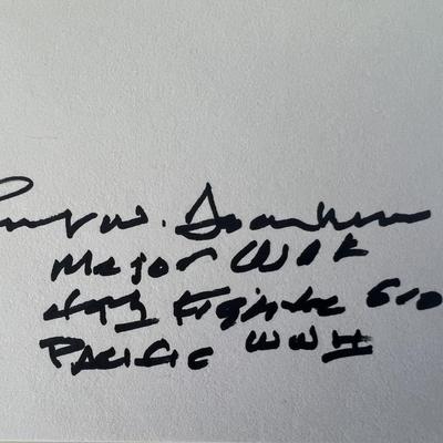WWII Robert W. Aschenbrener  original signature 