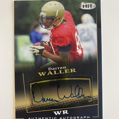 Darren Waller signed autograph card