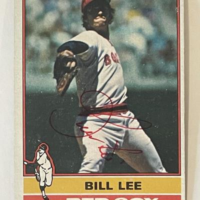 Boston Red Sox Bill Lee 1978 Topps #396 signed trading card