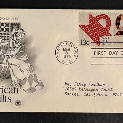 American Quilts First Day Cover