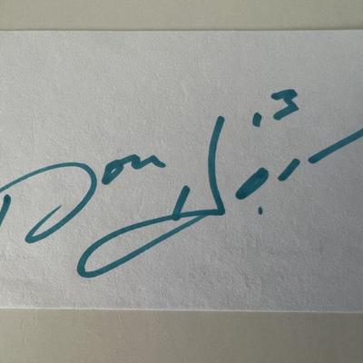 Football Player Don Horn original signature 