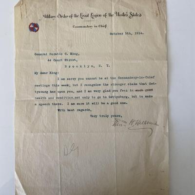 Vintage signed letter 
