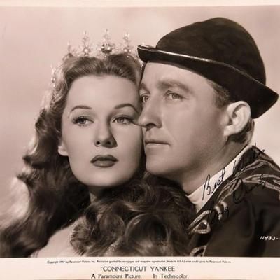 Bing Crosby signed portrait photo 
