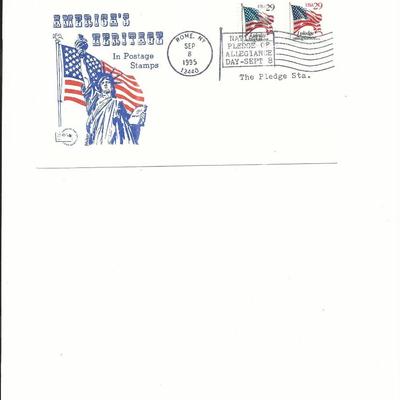 National Pledge of Allegiance Day - First Day Cover - Rome, N.Y. - 1995