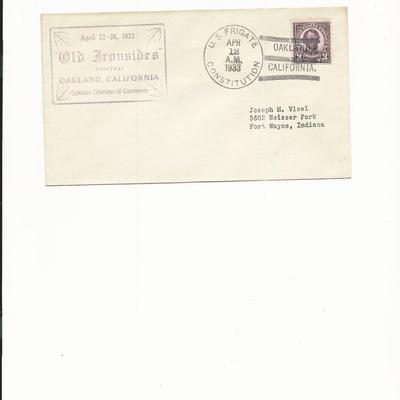 U.S. Frigate Constitution - First Day Cover - Oakland - 1933