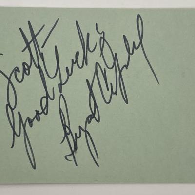 Bryant Gumbel original signature 
