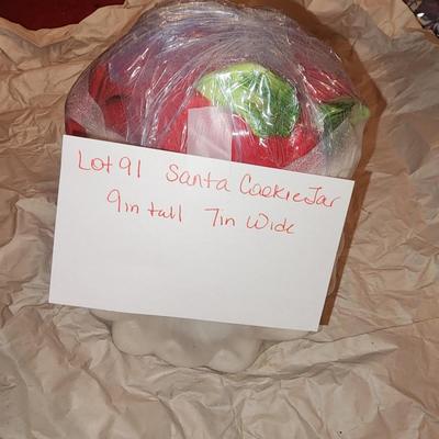 Santa cookie jar