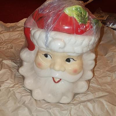 Santa cookie jar