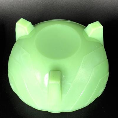 Vintage Chevron Jadeite Bowl - Uranium Glass
