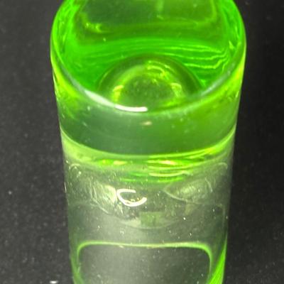 Set of 3 Uranium Glass Shot Glasses
