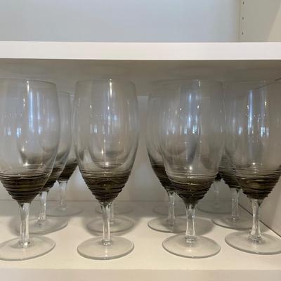 Mikasa Smoke Swirl tall beverage glasses (12)